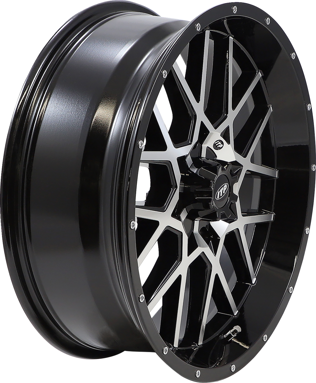 ITP Wheel - Hurricane - Front/Rear - Black Machined - 18x6.5 - 4/137 - 4+2.5 (+10 mm) 1822515546B