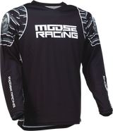 MOOSE RACING Qualifier Jersey - Black/White - Large 2910-6968