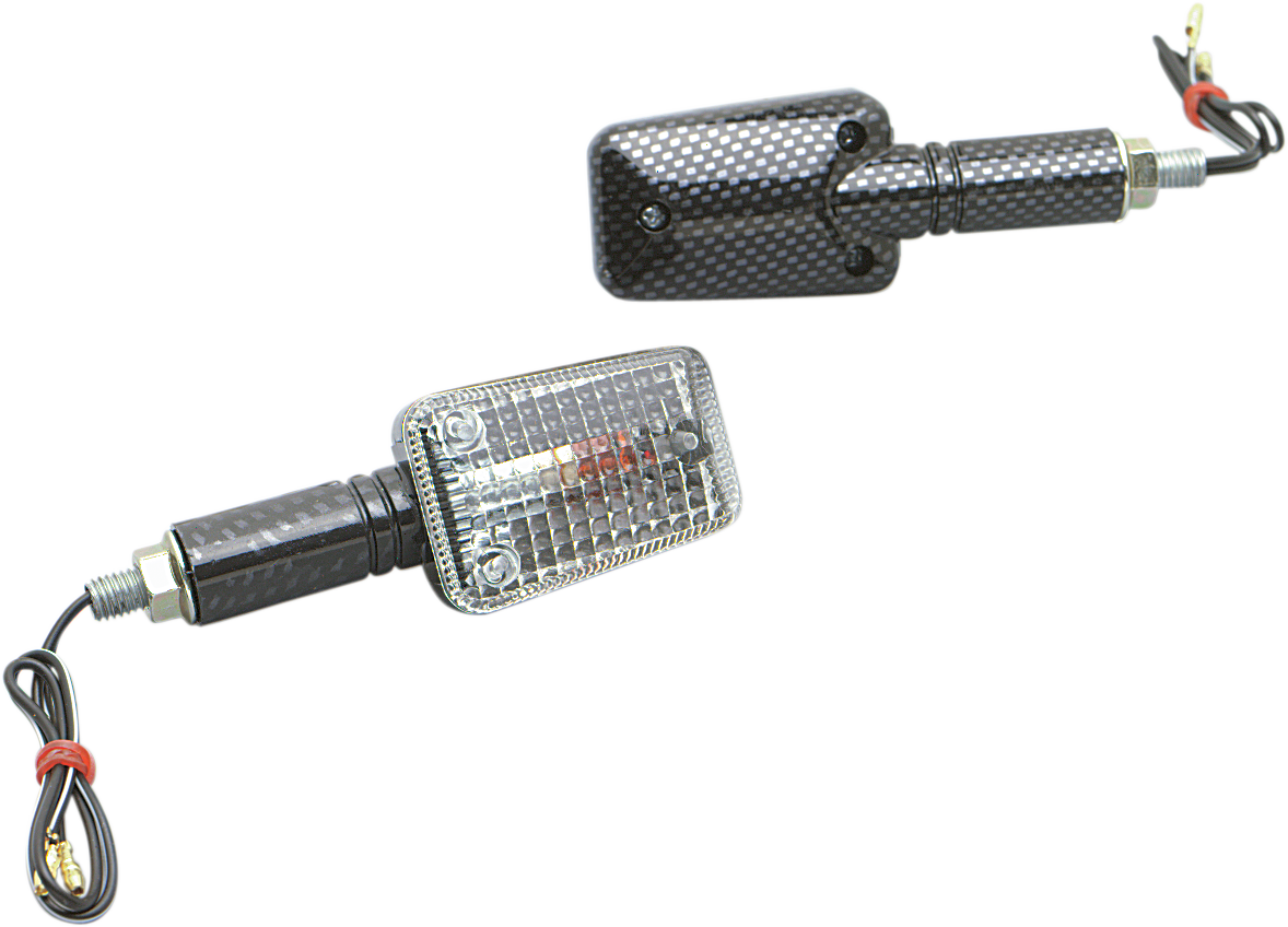 K&S TECHNOLOGIES Marker Light - Ministalk - Long - Carbon/Clear 25-8132