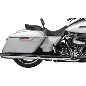 DRAG SPECIALTIES Rear Solo Seat - Wide - Double Diamond - Black Stitch - FL '97-'23 0801-1953