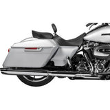 DRAG SPECIALTIES Rear Solo Seat - Wide - Double Diamond - Black Stitch - FL '97-'23 0801-1953