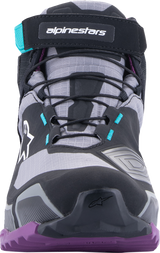 ALPINESTARS Stella CR-X Drystar® Shoes - Black/Gray/Teal/Purple - US 5 261152313705