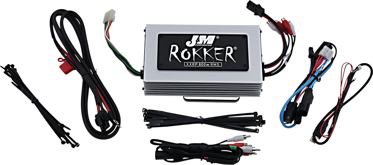 J & M 800w 4-Channel Rokker Amplifier - '15+ FLTR JAMP-800HR15RCP