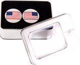 FIGURATI DESIGNS Swing Arm Covers - American Flag - Reversed FD20-AF-SS