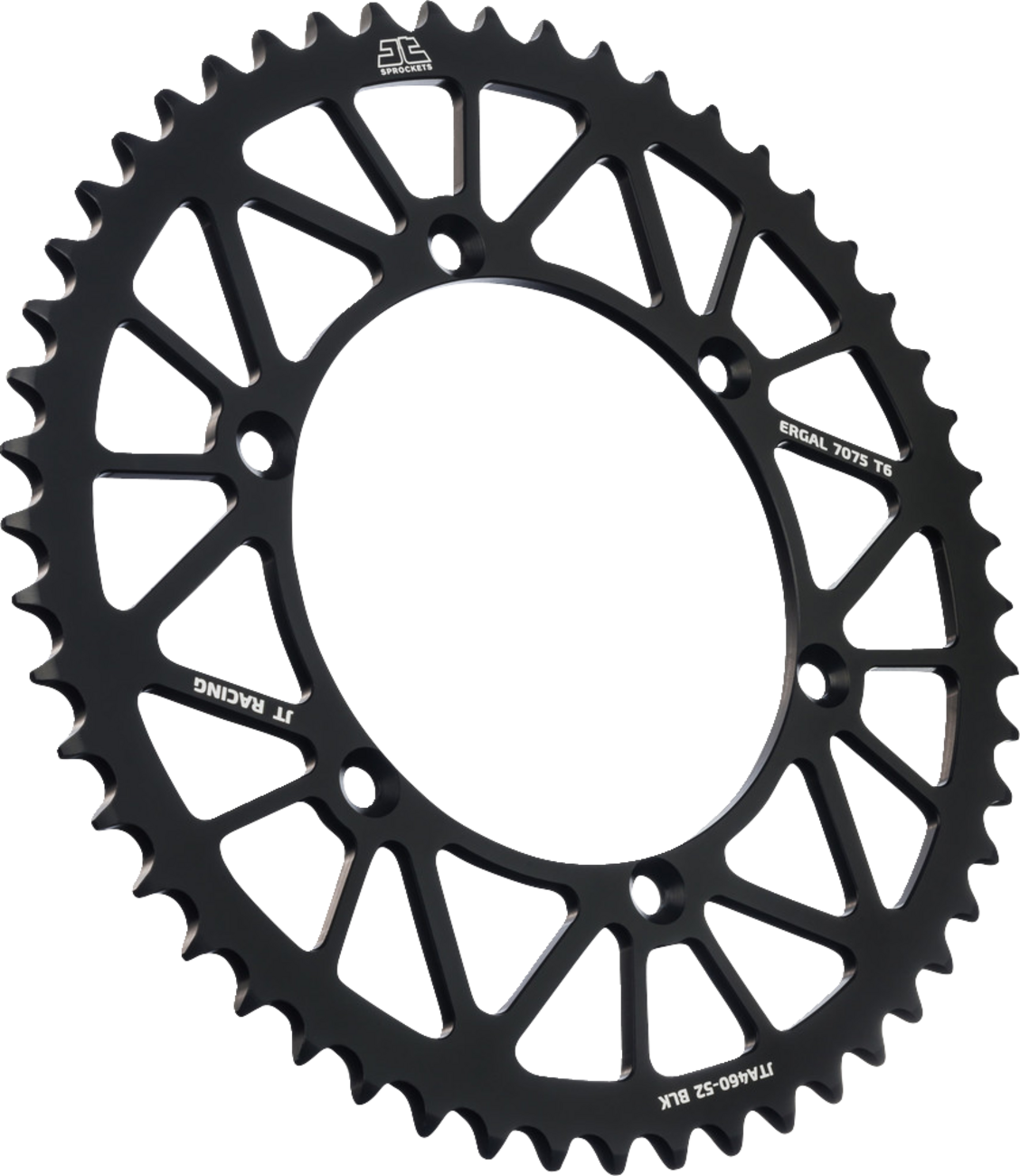 JT SPROCKETS Rear Sprocket - Black - 52 Tooth - Kawasaki JTA460.52BLK