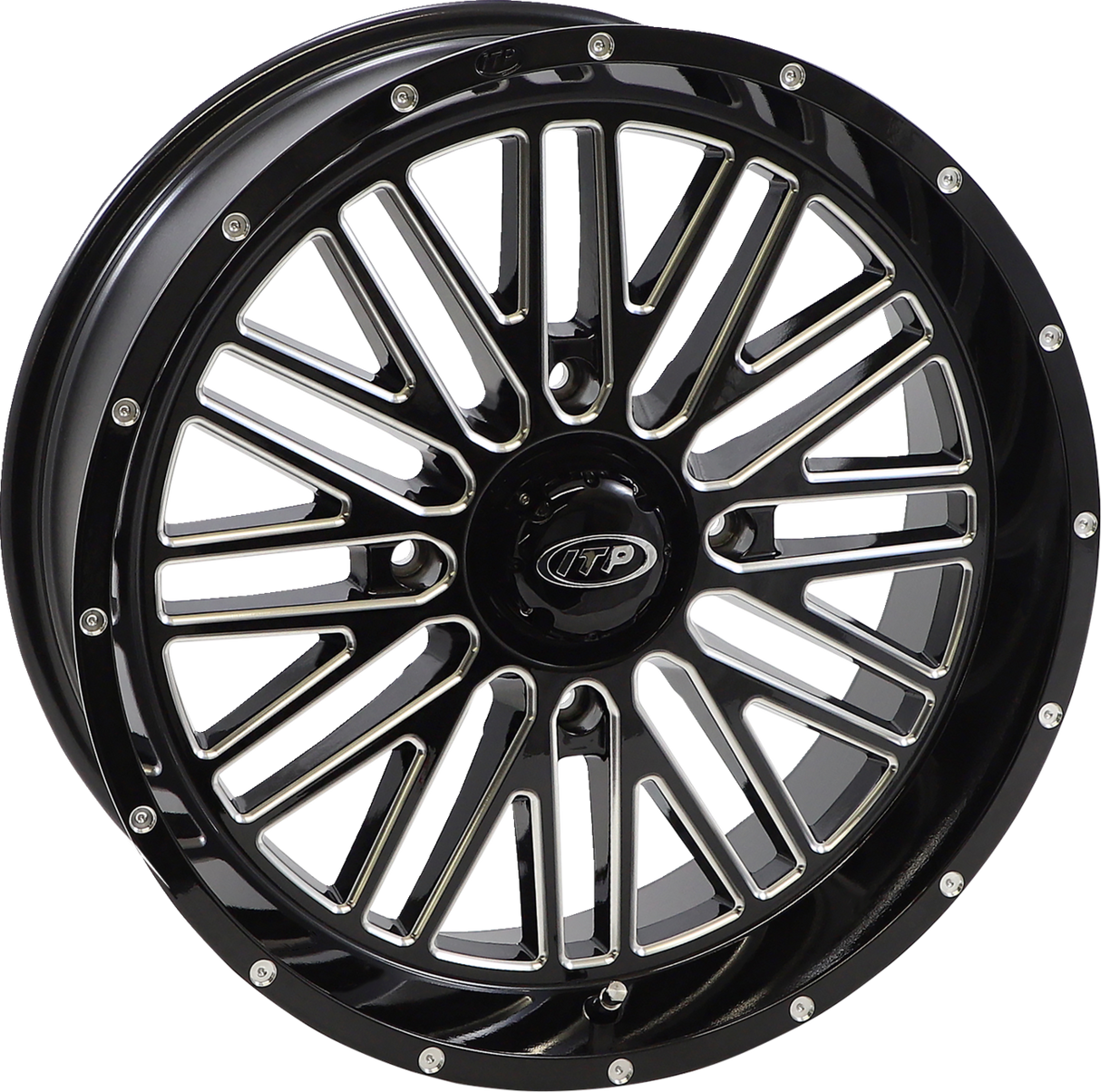 ITP Wheel - Momentum - Front/Rear - Black/Milled - 18x6.5 - 4/156 - 4+2.5 (+10 mm) 1822743731B