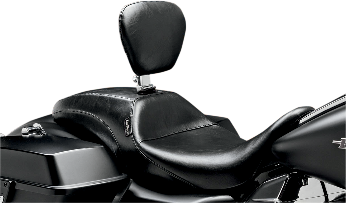 LE PERA Outcast Seat - Full-Length - With Backrest - Smooth - Black - FL LK-987BR