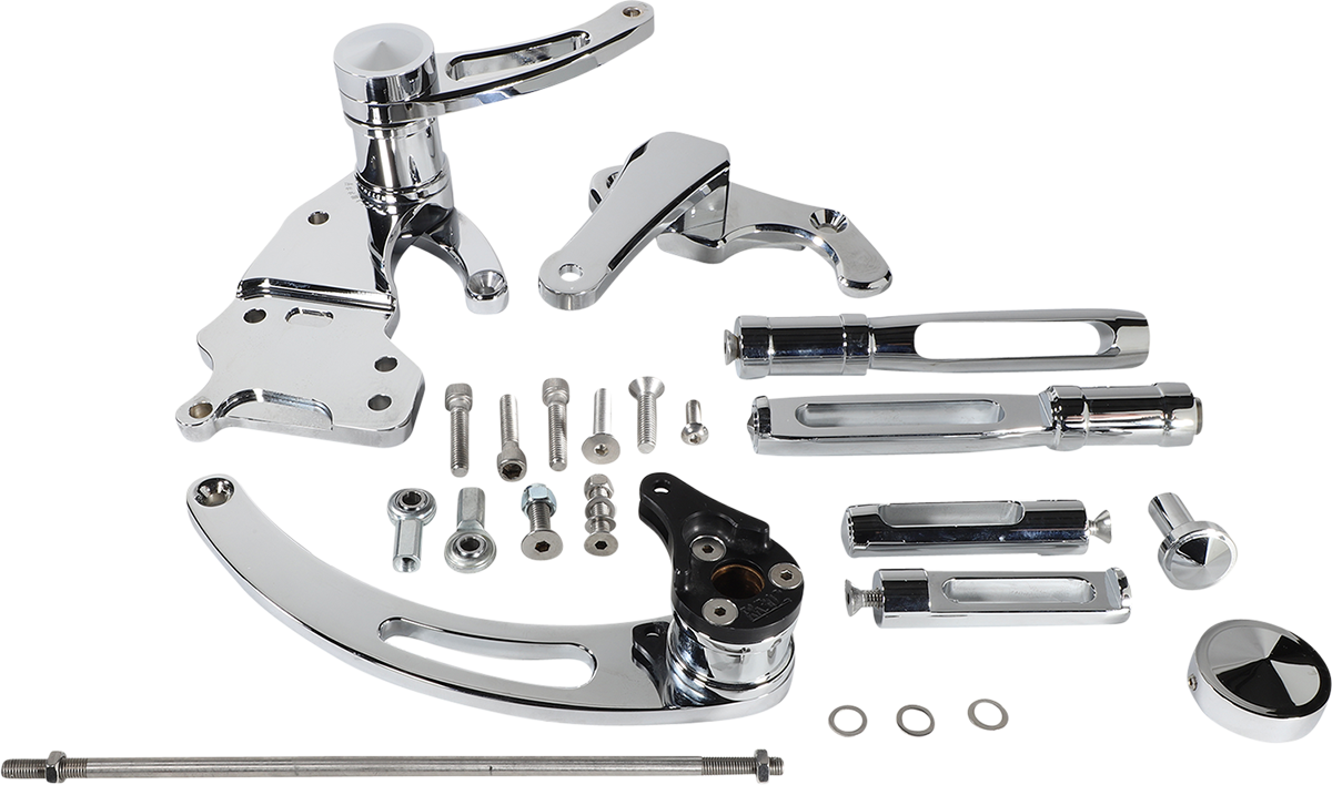 ACCUTRONIX Forward Control - Chrome - Slotted FC405-SSC