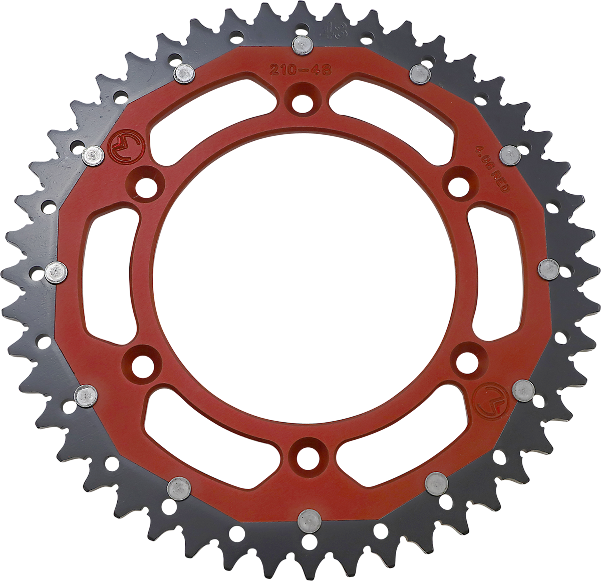 MOOSE RACING Dual Sprocket - Red - 48 Tooth 1210-210-48-13X