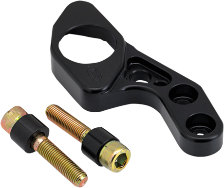 JOKER MACHINE Ignition Switch Relocation Bracket - Triumph - Right - Black 09-071B