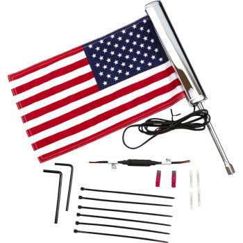 CIRO LED Lighted Flagpole - U.S. Flag 70610