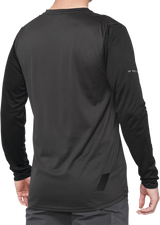 100% Ridecamp Jersey - Long-Sleeve - Black/Charcoal - Medium 40028-00001