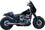 S&S CYCLE SuperStreet 2:1 50 State Exhaust System - M8 Softail - Stainless Steel 550-0996B