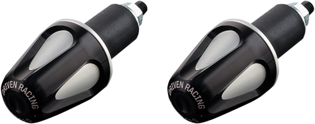 DRIVEN RACING Bar End Weight - Black/Silver DXB-BK2