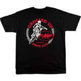 FMF Crossed Up T-Shirt - Black - Medium SP24118901BLKMD