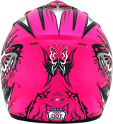 AFX FX-17 Helmet - Butterfly - Matte Hot Pink - XL 0110-7110