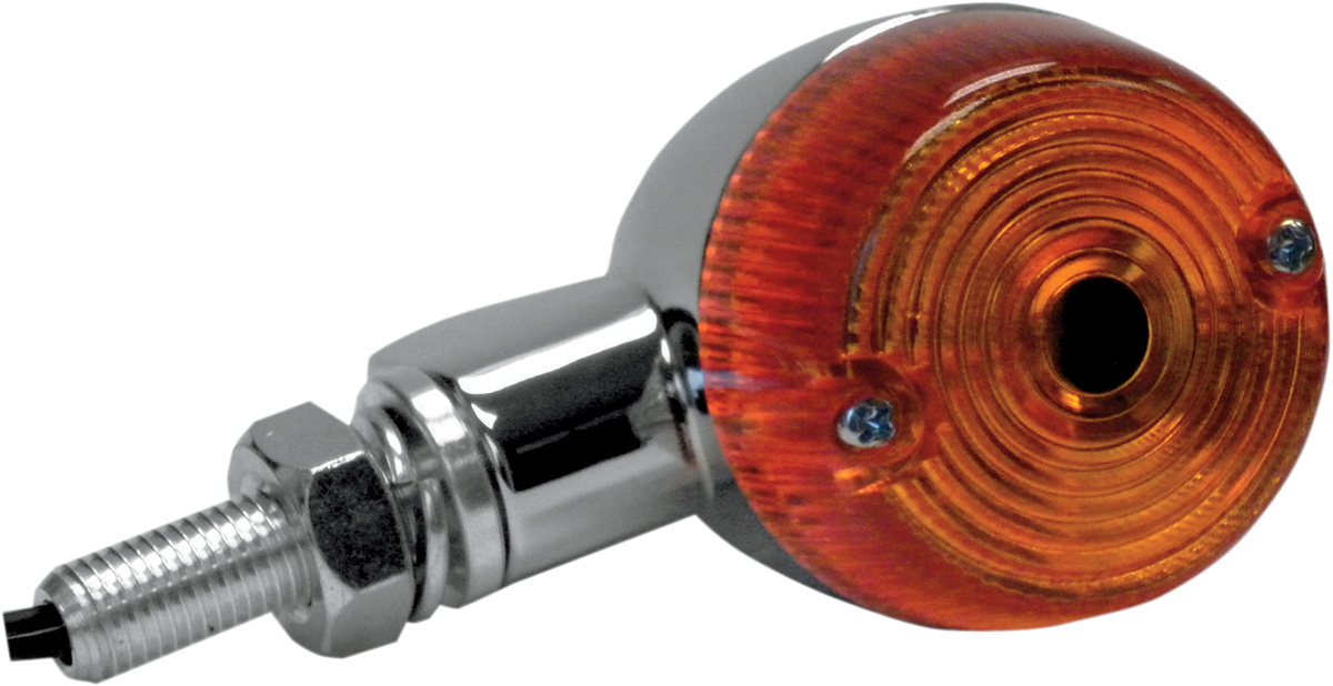 K&S TECHNOLOGIES Marker Light - Single Filament - Chrome/Amber 25-8320CM