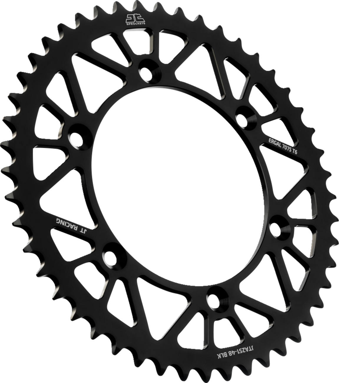 JT SPROCKETS Rear Sprocket - Black - 48 Tooth - Yamaha JTA251.48BLK