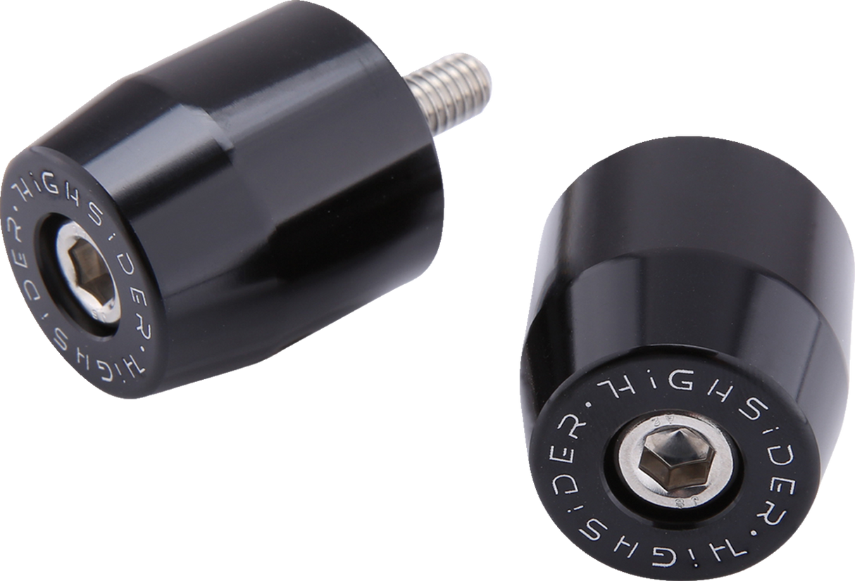 HIGHSIDER Bar End Weights - M6 - Black - Suzuki 161-044