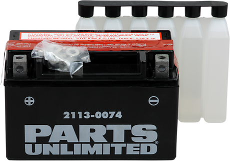 Parts Unlimited Agm Battery - Ytx7a-Bs .35 L Ctx7a-Bs