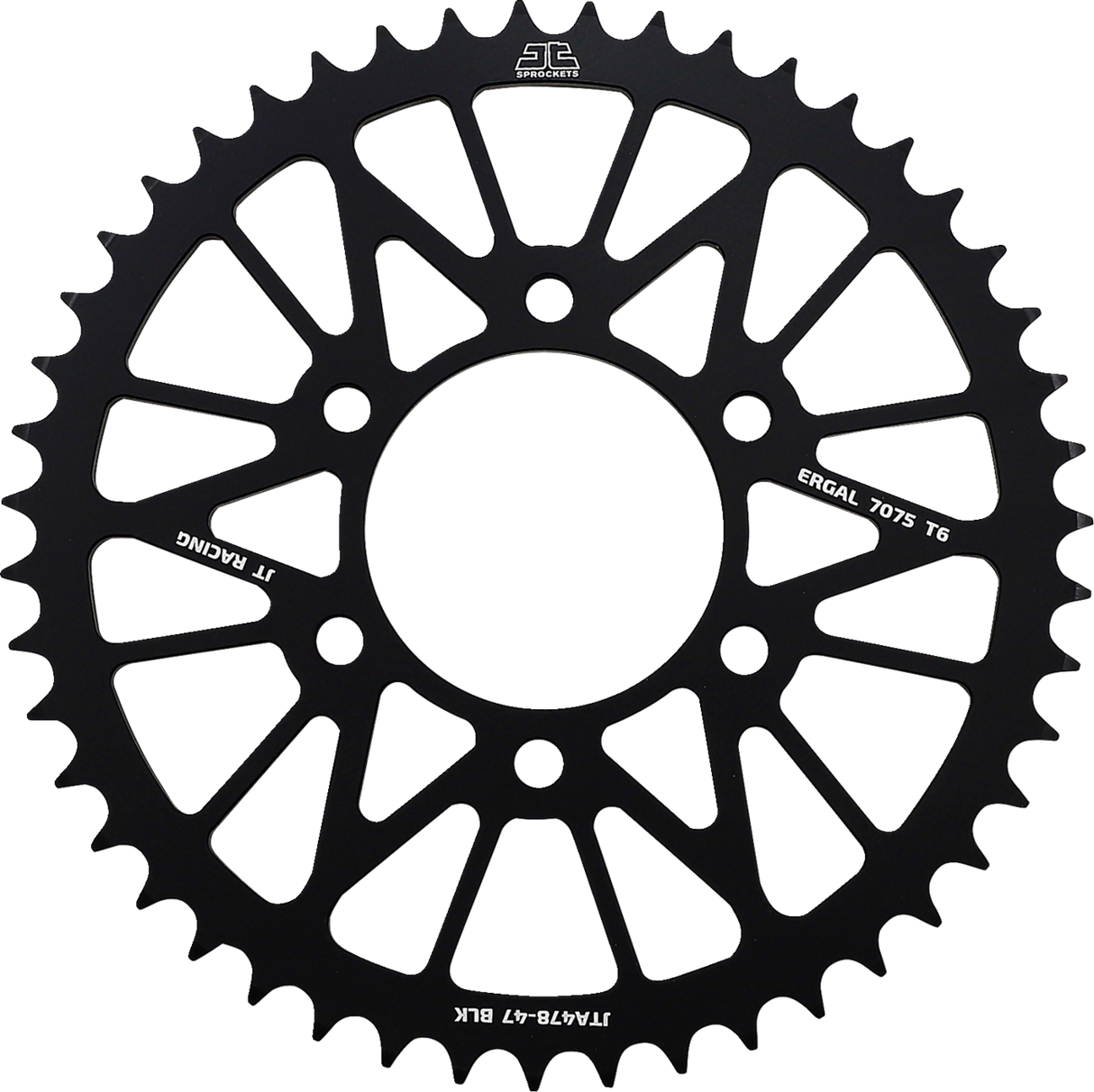 JT SPROCKETS Rear Sprocket - Kawasaki - Black - 47 Tooth JTA478.47BLK