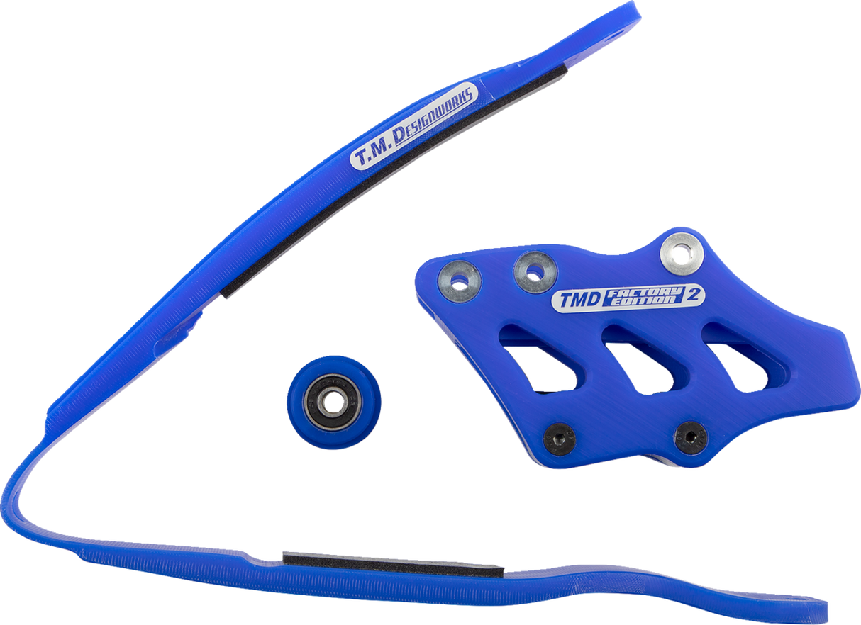 T.M. DESIGNWORKS Chain Guide/Slider - Yamaha - Blue YCP-K19-BU