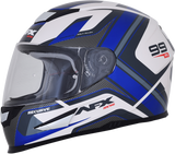 AFX FX-99 Helmet - Recurve - Pearl White/Blue - Large 0101-11123