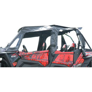 SEIZMIK Soft Upper Doors - Rear Windshield - Roof - Black - Polaris RZR 4 XP 1000  2016-2018	 51-20990