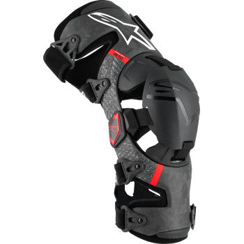 ALPINESTARS Supertech RK-10 Plasma Knee Braces - Black/Red - Large 6501425-13-L