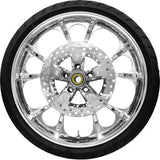 COASTAL MOTO Largo Front Wheel - Chrome (21") | Rotor (12.6) | Dunlop AE Tire (130/60B21) PKG-LAR213CH-24ABST