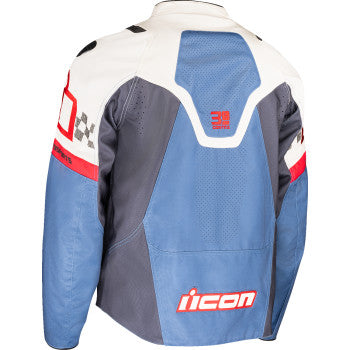 ICON Contra3™ Hero Jacket - White/Blue - Medium 2820-7057