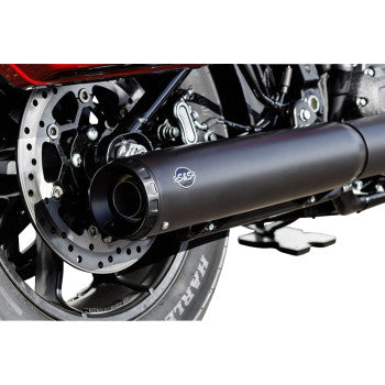 S&S CYCLE Grand National Slip-On Muffler - 50 State - 4" Black - M8 Softail 2025 550-1159