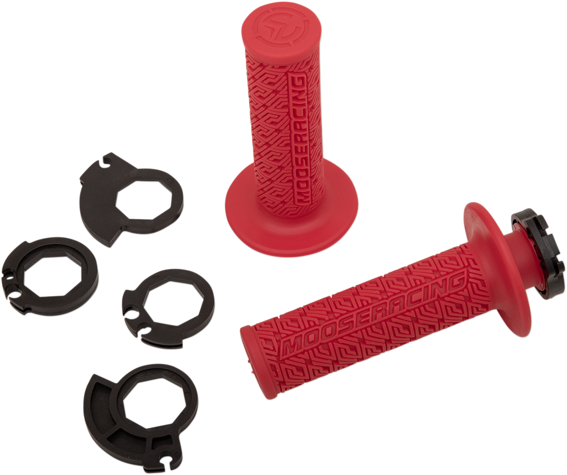 MOOSE RACING Grips - Lock-On - Red/Gold B36MRR-D