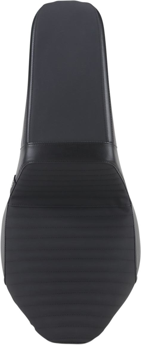 LE PERA Kickflip Seat - Pleated w/ Gripp Tape - Black - Softail '18-'21 LYF-590PTGP