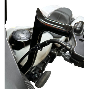 FAT BAGGERS EZ Install Upper Clutch Cable - FLTR/FLHX '21-'23 - +2" - Black 118002-B