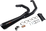 BASSANI XHAUST Short 2:1 Exhaust for FL - Black 1F42RB