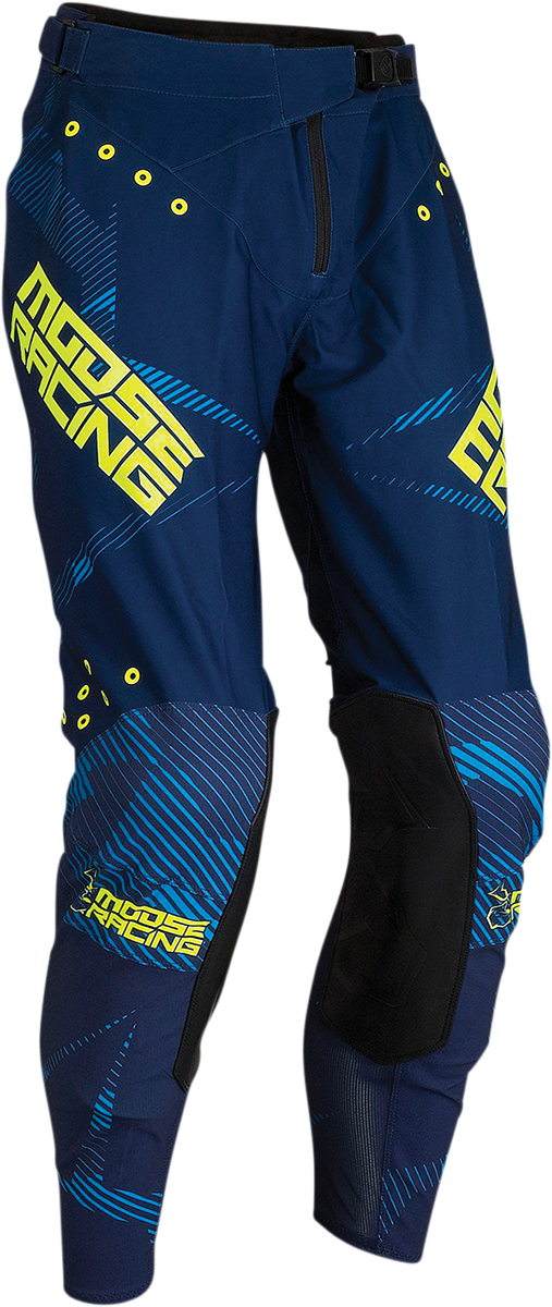 MOOSE RACING Agroid Pants - Navy/Hi-Vis - 28 2901-9248