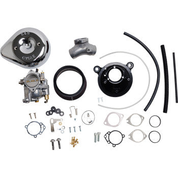 S&S CYCLE  Carburetor E and Stealth Air Kit - Chrome - Big Twin '06 110-0151