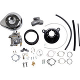 S&S CYCLE  Carburetor E and Stealth Air Kit - Chrome - Big Twin '06 110-0151