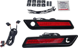 CUSTOM DYNAMICS Latch Light - Saddlebag - Dual Color - Red - Black CD-SBL-DC-RB