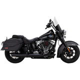 VANCE & HINES Twin Slash Slip-On Muffler - Black - Softail 46750