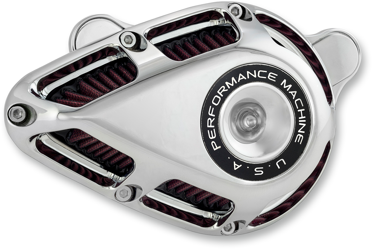 PERFORMANCE MACHINE (PM) Jet Air Cleaner - Chrome - M8 0206-2140-CH