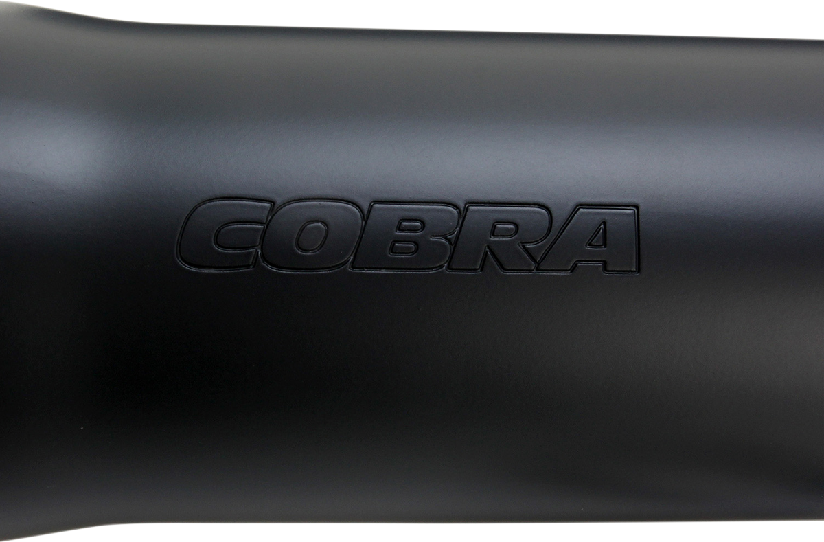 COBRA 3" RPT Mufflers for '07-'17 Softail - Black 6053B