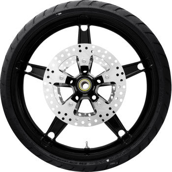 COASTAL MOTO Daytona Front Wheel - Black (21") | Rotor (11.8) | Dunlop AE Tire (130/60B21) PKG2-DAY213SB-ABST