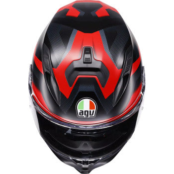 AGV Helmet K7 Glimpse Matte Black/Red Lg 2118399004-015-L