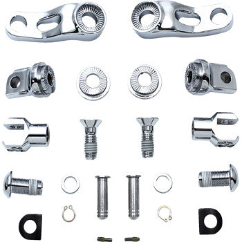 DRAG SPECIALTIES Passenger Peg Mount - Adjustable - Chrome 1620-2512