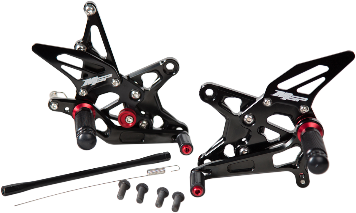 MGP MGP Rearset - Black - Kawasaki 50901-2500