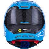 ALPINESTARS Supertech M10 Helmet - Flood - MIPS® - Blue/Black Carbon - 2XL 8301023-7282-XXL