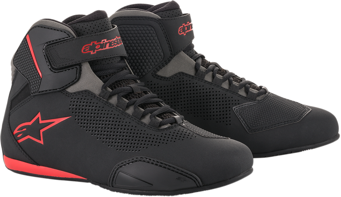 ALPINESTARS Sektor Vented Shoes - Black/Gray/Red - US 7.5 251561813175