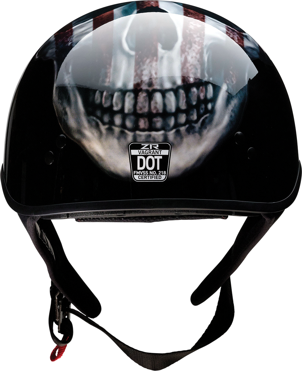 Z1R Vagrant Helmet - USA Skull - Black - 2XL 0103-1312